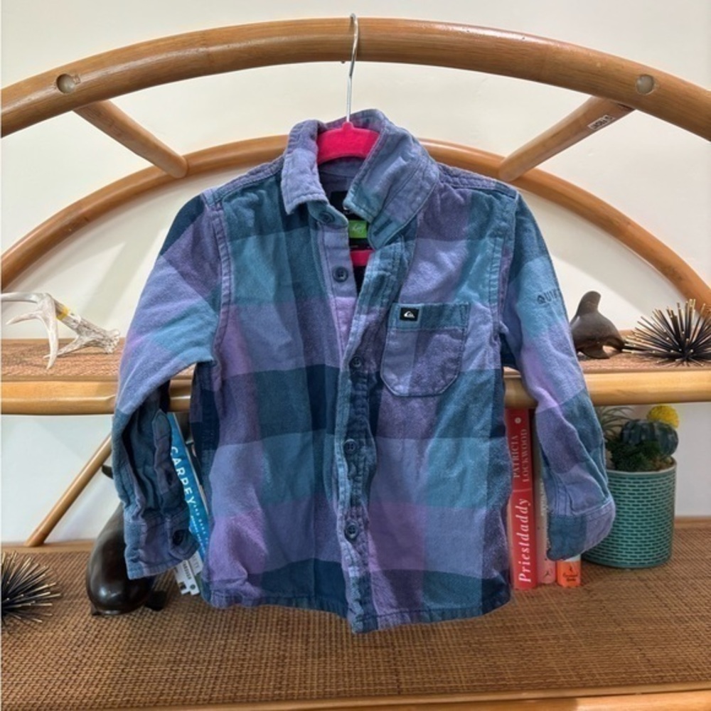 Quicksilver toddler boys flannel shirt